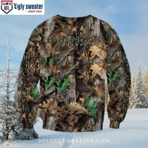 Denver Broncos Ugly Sweater With Special Forest Graphics