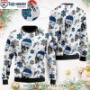 Detroit Lions Gucci Pattern Ugly Christmas Sweater Unique Gift For Fans