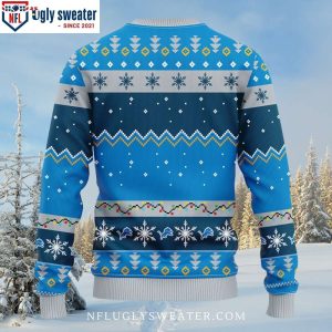 Detroit Lions Ugly Christmas Sweater – Dabbing Santa Claus Edition