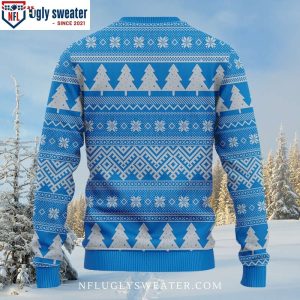 Detroit Lions Ugly Christmas Sweater – Laurel Wreath Design For Him