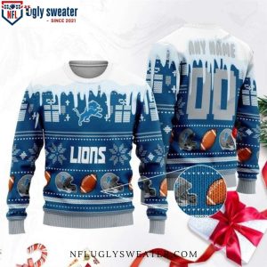 Detroit Lions Ugly Christmas Sweater – Warm and Unique Gift For Him