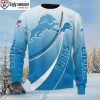 Personalized Lions Ugly Christmas Sweater – Custom Name And Fan Gifts