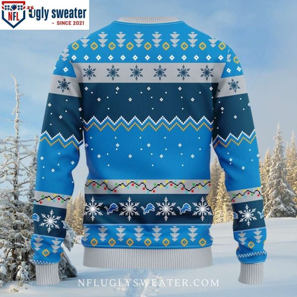 Detroit Lions Ugly Sweater – Ho Ho Ho Mickey Edition