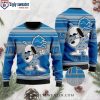 Detroit Lions Ugly Christmas Sweater With Unique Donald Graphic