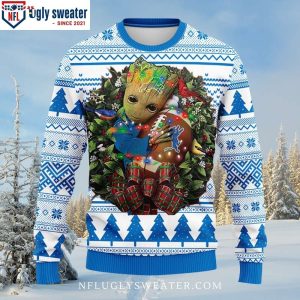 Detroit Lions Ugly Sweater – Unique Groot Football Graphic For Fans