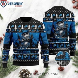 Detroit Lions Ugly Sweater – Unique Jack Skellington Halloween Graphic