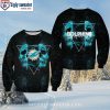 Dolphins Christmas Sweater With Holiday Bells Graphic