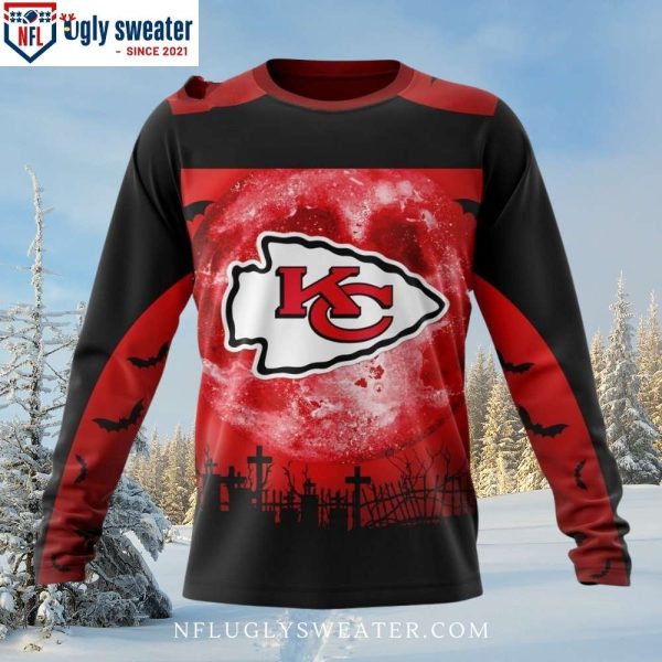 Gifts For Kc Chiefs Fans – Halloween Night Ugly Christmas Sweater