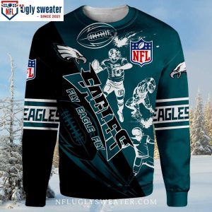 Eagles Soar In Style – Unique Philadelphia Eagles Ugly Sweater For Fans