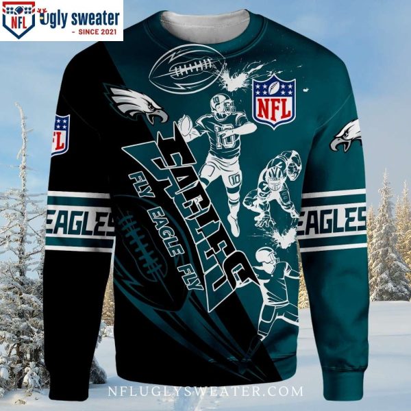 Eagles Soar In Style – Unique Philadelphia Eagles Ugly Sweater For Fans