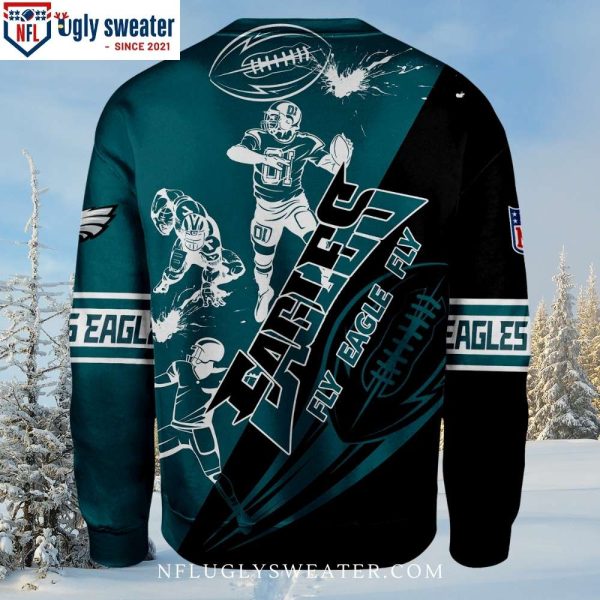 Eagles Soar In Style – Unique Philadelphia Eagles Ugly Sweater For Fans