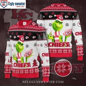 Embrace The Holiday Spirit – Kansas City Chiefs And The Grinch Sweater