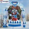 NFL Detroit Lions Team Logo Est 1930 Custom Name Ugly Christmas Sweater