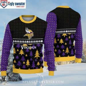 Embrace the Season With Mn Vikings Ugly Sweater – Pine Forest Design