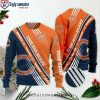 Chicago Bears Xmas Sweater – Logo Print With Diamond Pattern