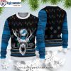 NFL Detroit Lions Logo Print American Flag Ugly Christmas Sweater