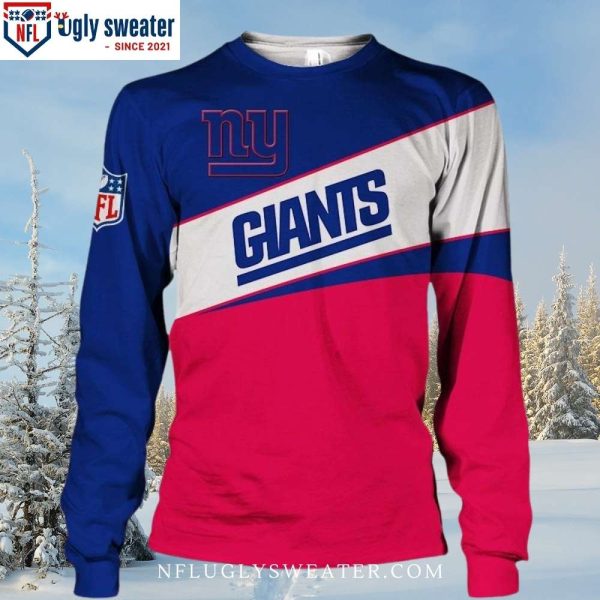 Festive Fandom In Bold Colors – Ny Giants Christmas Sweater