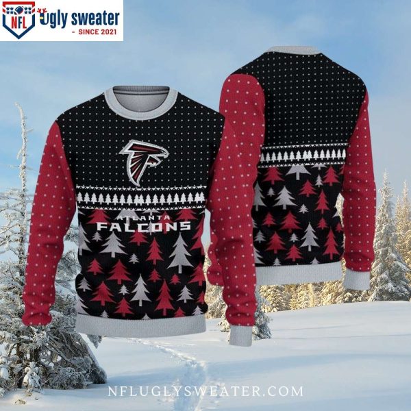 Festive Forest Atlanta Falcons Ugly Christmas Sweater