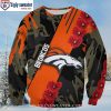 Denver Broncos Logo Print Ugly Christmas Sweater – Mandala Logo Magic