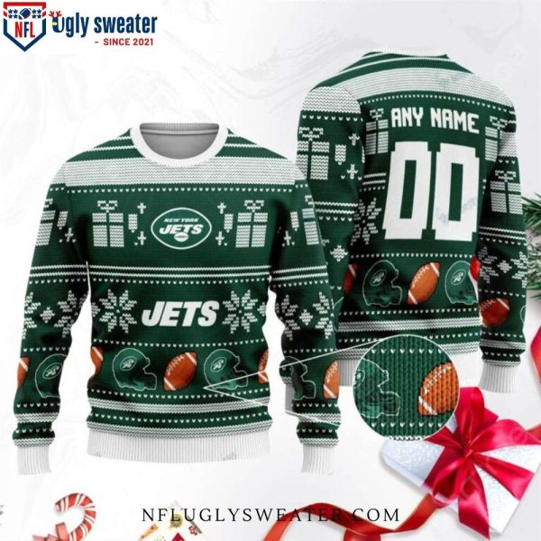 Football Gifts New York Jets Ugly Christmas Sweater – Customizable Design