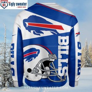 Football Helmets Design Print – Buffalo Bills Ugly Sweater For Fans