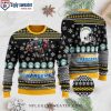 Custom Name Los Angeles Chargers Ugly Christmas Sweater – Yellow And Blue