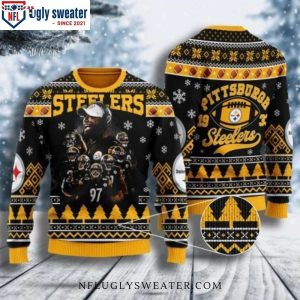 Football Team’s Festive Delight – Pittsburgh Steelers Ugly Christmas Sweater