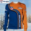 Funny Grinch And Scooby-Doo Graphics Denver Broncos Ugly Sweater