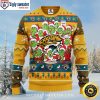 Festive Santa And Snowman Jacksonville Jaguars Ugly Christmas Sweater