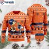 Funny Santa Claus Chimney Graphic Denver Broncos Ugly Christmas Sweater