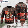 Festive Cleveland Browns Logo Graphic Ugly Christmas Sweater