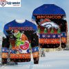 Funny Grinch And Scooby-Doo Graphics Denver Broncos Ugly Sweater