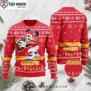 Funny Kansas City Chiefs Mickey Mouse Holiday Xmas Sweater