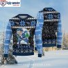 Festive Santa And Poinsettia Tennessee Titans Xmas Sweater