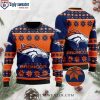 Funny Santa Claus Chimney Graphic Denver Broncos Ugly Christmas Sweater