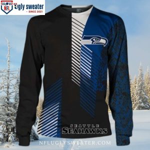 Game On For The Holidays – Seattle Seahawks Ugly Christmas Sweater