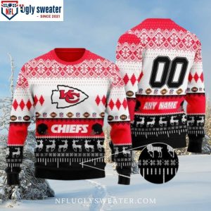 Get Cozy With The Chiefs – Personalized Ugly Christmas Sweater Edition