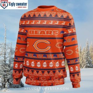 Get Ready For Christmas With Chicago Bears Ugly Sweater – Logo Edition