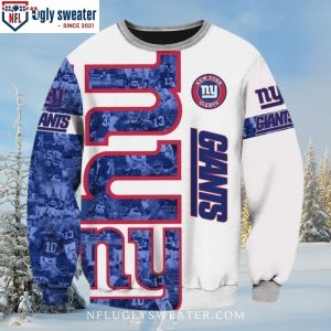 Get Your Holiday Attire Ready – New York Giants Ugly Sweater