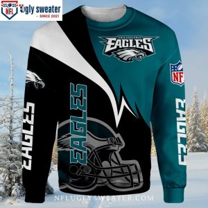 Gifts For Eagles Fans – Philadelphia Eagles All Over Print Ugly Sweater