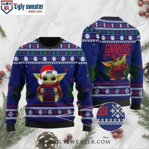 Gifts For Ny Giants Enthusiasts – Baby Yoda Graphics Ugly Sweater