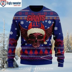 Gifts For Ny Giants Enthusiasts – Skull Ugly Xmas Sweater