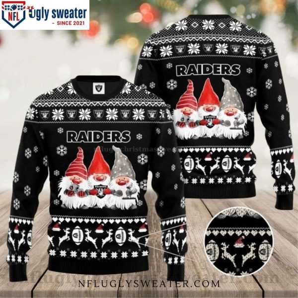 Gnomes De Noel Oakland Raiders Ugly Christmas Sweater – Gift For Him