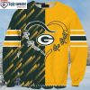 Add Playful Vibes To Your Holidays – Football Player Mickey – Packers Ugly Sweater