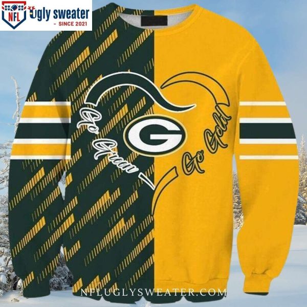 Go Green Go Gold – NFL Green Bay Packers Ugly Christmas Sweater