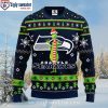 Ho Ho Ho Mickey Graphic Seattle Seahawks Christmas Sweater