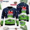 Halloween Movie Character Inspired Seattle Seahawks Ugly Sweater For Him