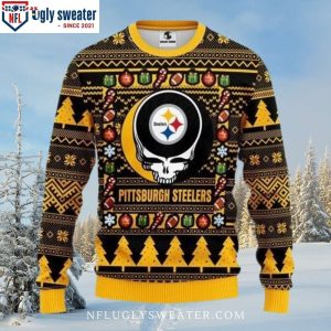 Grateful Dead Pittsburgh Ugly Christmas Sweater – Unique Gift For Fans