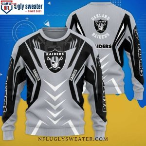 Gray Shirt Las Vegas Raiders Ugly Christmas Sweater – Trendy Gift for Him