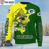 Cute Baby Yoda Infused Into Green Bay Packers Ugly Christmas Sweater